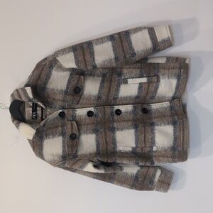 Zara oversized plaid shacket - XS